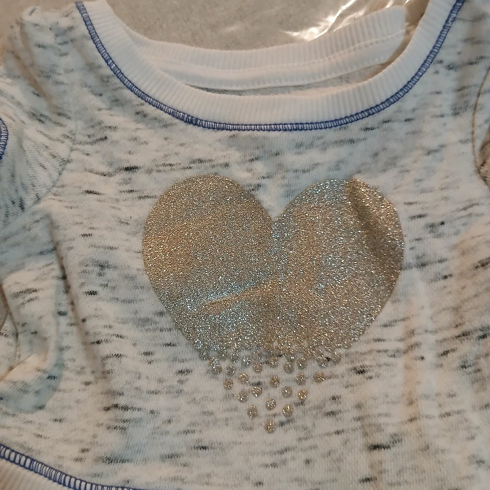 Striped Dress with Heart Design
